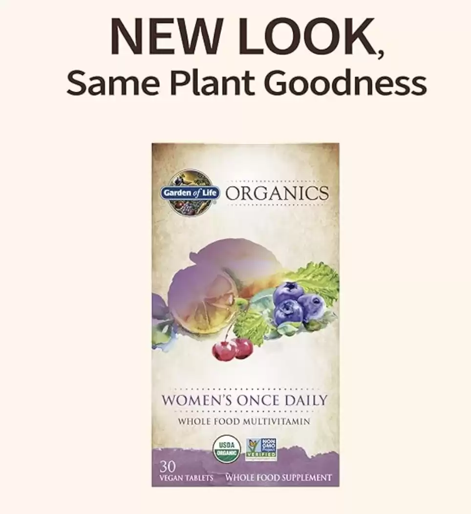 Garden of Life mykind Organics Women's Once Daily Tablets